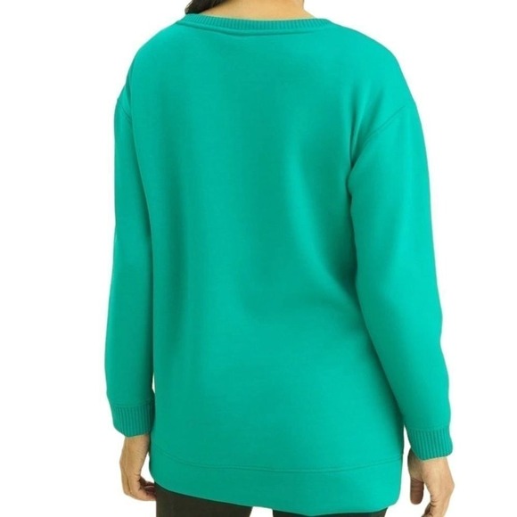 Chico's fabulously green Zenery tunic size 12 - Picture 7 of 7